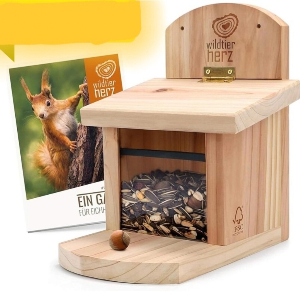 Wood Squirrel Feeder, Germany
